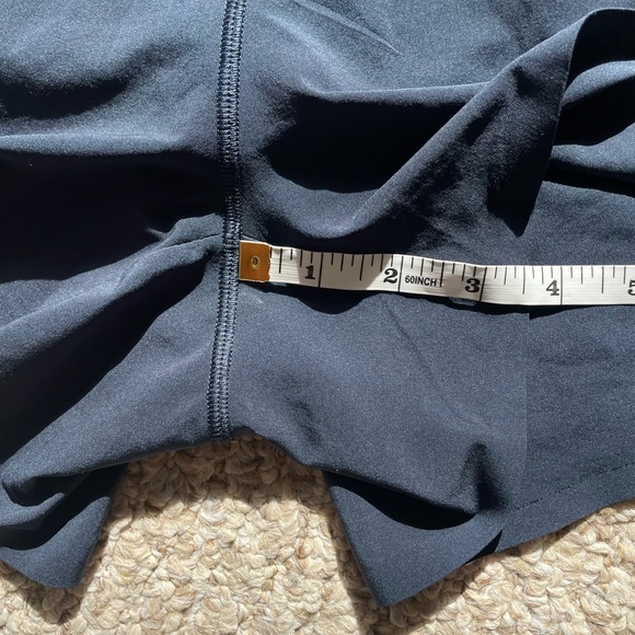 CRZ Yoga True Navy Mid-Waisted Dolphin Athletic Shorts - Picture 7 of 11